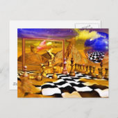 チェスのシリーズ,チェスの絵画,チェスの芸術 ポストカード (正面/裏面)