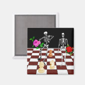 チェスのスケルトン マグネット (正面/裏面)