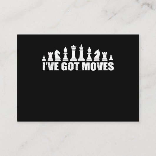チェスのセット駒がファ得ンを動かカッコいいす エンクロージャーカード (正面)