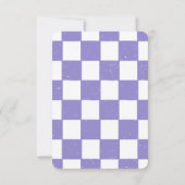 チェスのトーナメントの誕生日パーティーのための女の子テーマ2 招待状 (裏面)