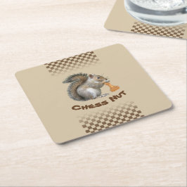 チェスのナット スクエアペーパーコースター