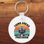 チェスのハートピース戦略ゲーム愛の情熱 キーホルダー (裏面)