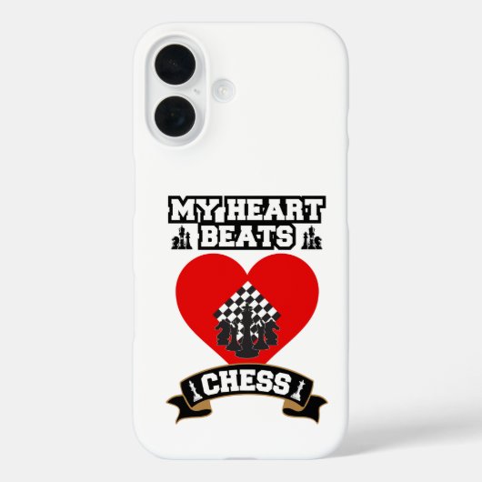 チェスのハートピース戦略ゲーム愛の情熱 Case-Mate iPhoneケース (裏面)