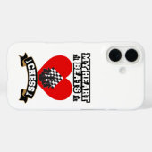 チェスのハートピース戦略ゲーム愛の情熱 Case-Mate iPhoneケース (裏面 (横))