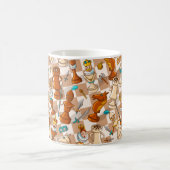 チェスのバトル コーヒーマグカップ (中央)