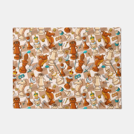 チェスのバトル ドアマット (正面)