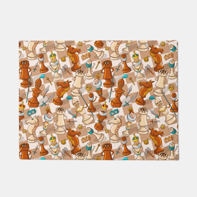 チェスのバトル ドアマット (正面)