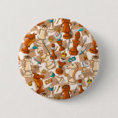 チェスのバトル 缶バッジ (正面)