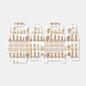 チェスのパターンのラッピング紙 フェイバーボックス (折り畳みなし)