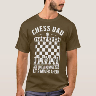 チェスのパパちょうど通常のパパのように、しかし3前方に移動 Tシャツ