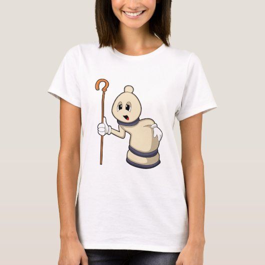 チェスのビショップ駒 Tシャツ (正面)