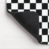 チェスのプレーヤーの白黒 マウスパッド (コーナー)