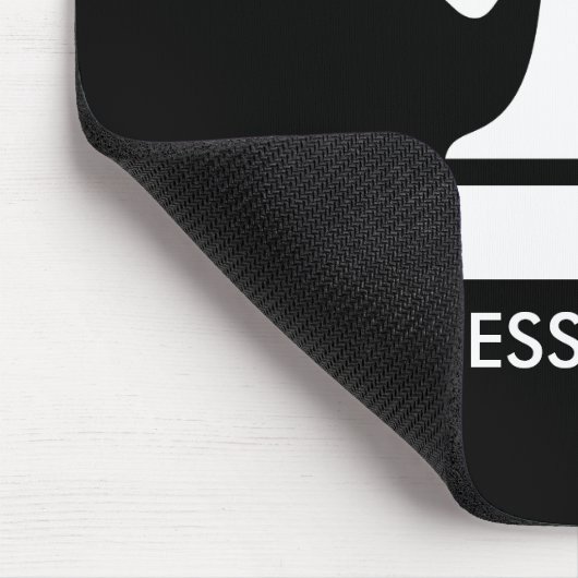 チェスのプレーヤー用の黒馬チェスの駒のマウスパッド マウスパッド (コーナー)