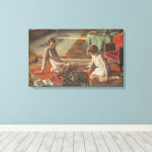 チェスのプレーヤー（John Laavery著） キャンバスプリント (インサイチュ (ウッドフロア))