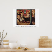 チェスのプレーヤーBy Francesco Di Giorgio Martini ポスター (キッチン)