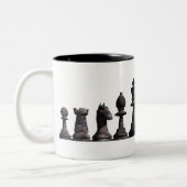 チェスのボーダーマグ ツートーンマグカップ (左)