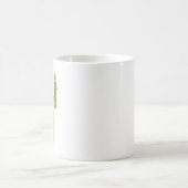 チェスのポーンとチェスをするカメ コーヒーマグカップ (中央)