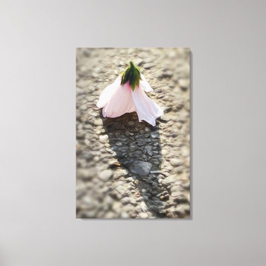 チェスのポーンの花 キャンバスプリント (正面)
