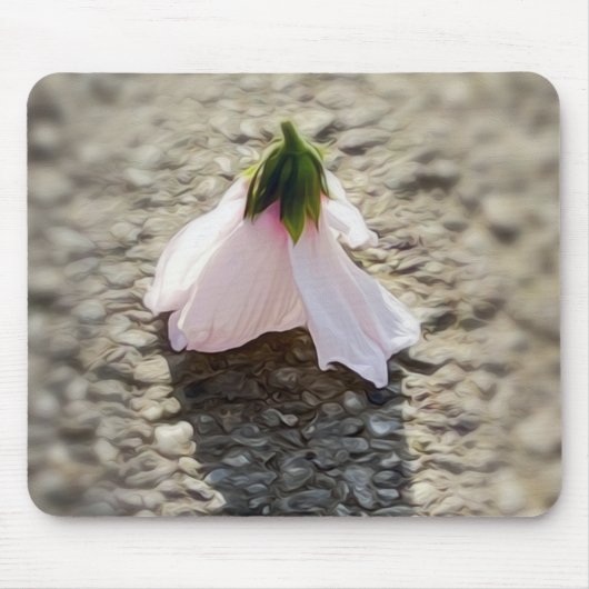 チェスのポーンの花 マウスパッド (正面)