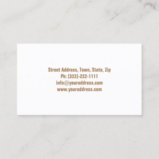 チェスのマスターゲームブラック&ホワイトビジネスカード 名刺 (裏面)