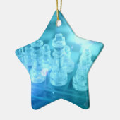 チェスのマッチのオーナメント セラミックオーナメント (左)