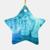 チェスのマッチのオーナメント セラミックオーナメント (裏面)