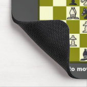 チェスのメイト入力2パズル#2引き伸ばしキャンバス印刷 マウスパッド (コーナー)