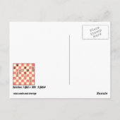 チェスのメイト入力2パズル#4はがき ポストカード (裏面)