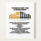 チェスのモラルBenjamin Franklin反射チェス プランナー手帳 (裏面)