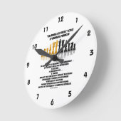 チェスのモラルBenjamin Franklin反射チェス ラウンド壁時計 (傾斜)