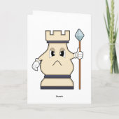 チェスのルークの駒の画像 カード (裏面)