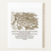 チェスのワンダーランドの大きなチェス盤ゲームのように プランナー手帳 (裏面)