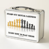 チェスの仕方に精神的な怠学慢さを絞遊り取る メタルランチボックス (裏面)