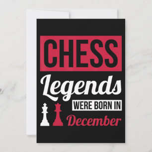 チェスの伝説は12月生まれの誕生日の贈り物です シーズンカード