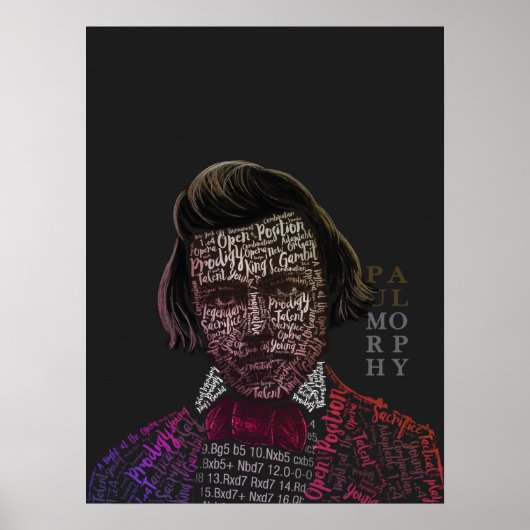 チェスの伝説： Paul Morphy ポスター (正面)