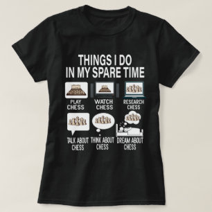 チェスの余暇の選手でやること Tシャツ