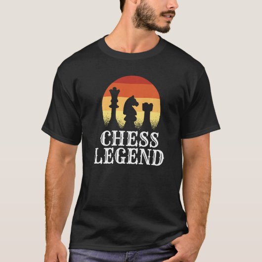 チェスの凡例チェス駒チェス Tシャツ (正面)
