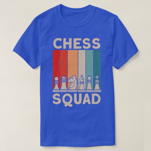 チェスの分隊長チェスのプレーヤー Tシャツ (デザイン正面)
