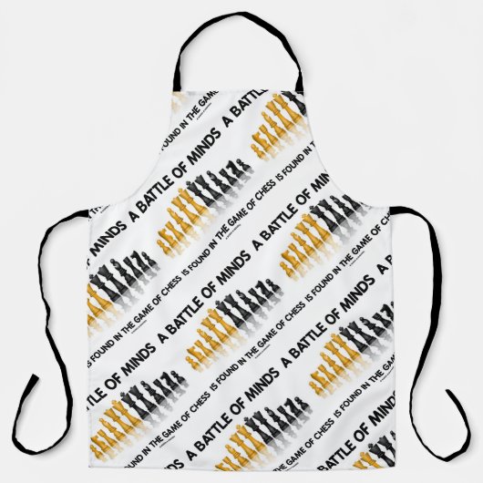 チェスの勝負で心の戦いが見つかる エプロン (正面)