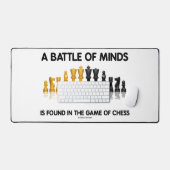 チェスの勝負で心の戦いが見つかる デスクマット (キーボード&マウス)