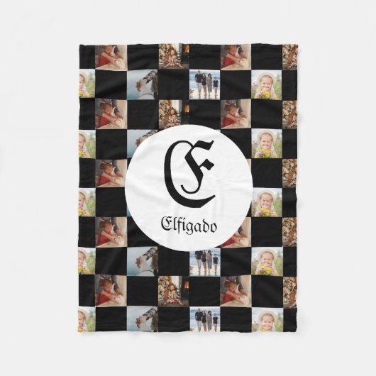 チェスの名写真 フリースブランケット (正面)