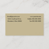 チェスの名刺 名刺 (裏面)