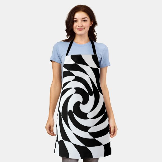 チェスの回転 エプロン (着用した状態)