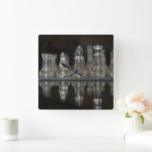 チェスの壁時計 スクエア壁時計 (ホーム)