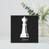 チェスの女王のコスプレ ハロウィン チェス好き 招待状 (スタンド正面)