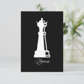 チェスの女王のハロウィン衣装 チェス好き 招待状 (スタンド正面)