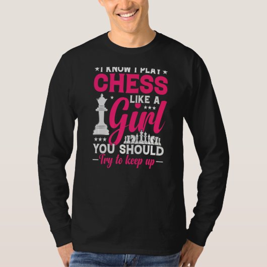 チェスの女王保は女の子のプ遊レムのように私を上げようとする Tシャツ (正面)