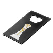 チェスの女王 クレジットカード栓抜き (正面アングル)