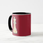 チェスの女王 マグカップ (正面左)