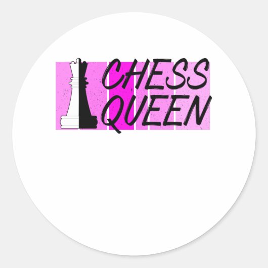 チェスの女王 ラウンドシール (正面)